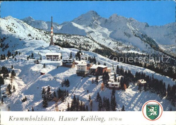 Krummholzhuette Fliegeraufnahme Seilbahn Bergstation