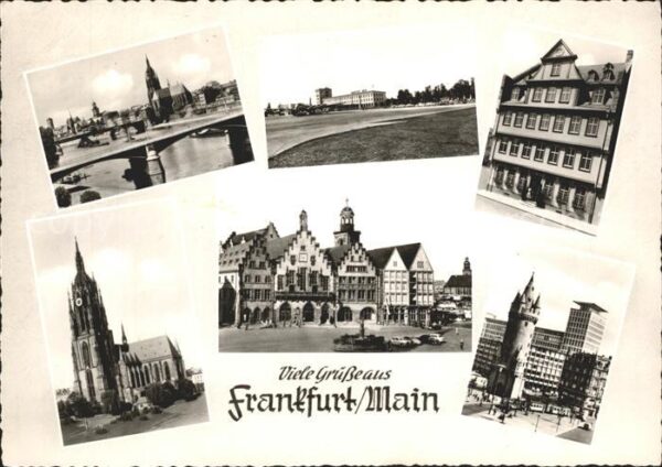 Frankfurt Main Münster Tor Brücke
