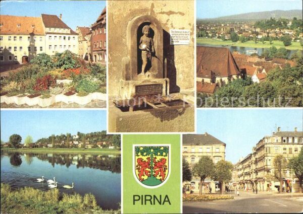 Pirna Markt Erlenpeterbrunnen Copitz Karl-Mar