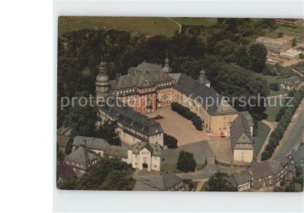 Berleburg Bad Fliegeraufnahme Schloß Berleburg