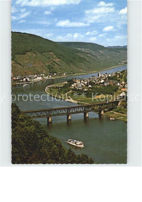 Bullay Mosel Fliegeraufnahme mit Alf und Moselbrücke