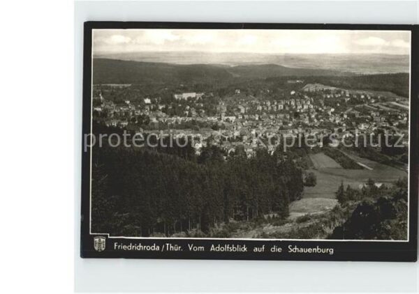 Friedrichsroda Vom Adolfsblick auf Schauenburg