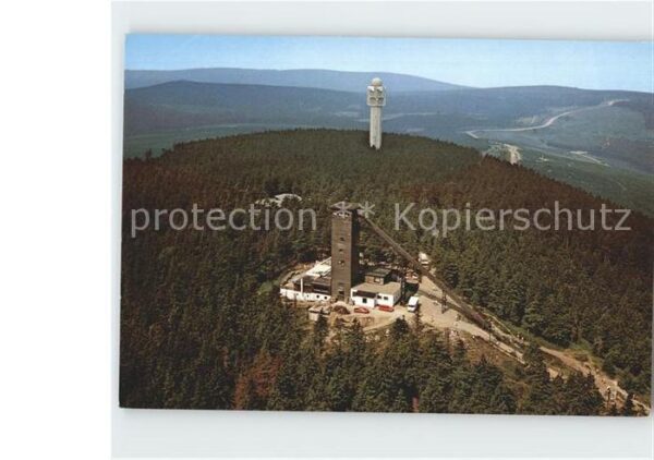 Braunlage Wumbergbaude Sendeturm Fliegeraufnahme