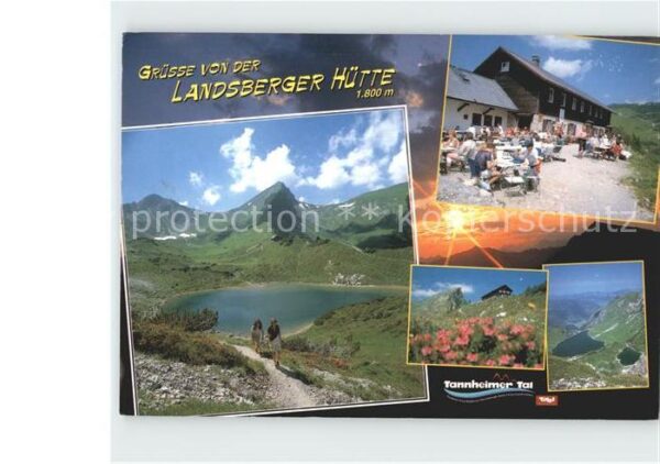 Landsbergerhuette Tannheimer Tal mit Steinkahr und Rotspi