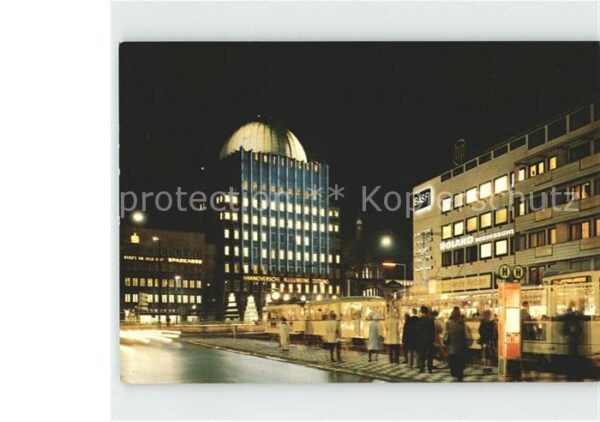 Hannover Anzeiger-Hochhaus bei Nacht