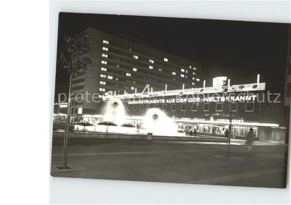 Dresden Prager Strasse bei Nacht