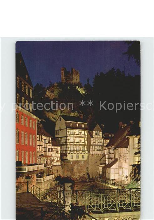 Monschau Hotes Haus und Burgruine