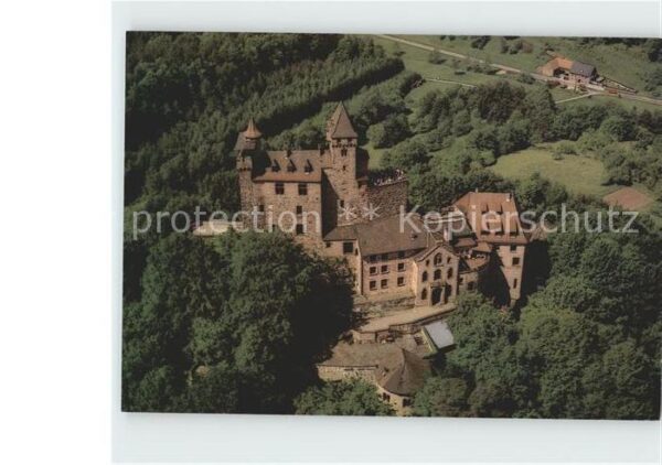 Erlenbach Bad Bergzabern Fliegeraufnahme Ritterburg Bergwartstei