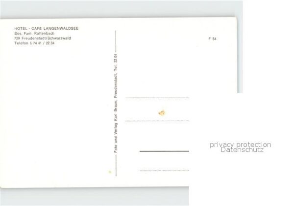 Freudenstadt Hotel Cafe Langenwaldsee – Bild 2