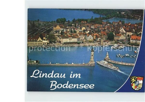 Lindau Bodensee Fliegeraufnahme Hafeneinfahrt