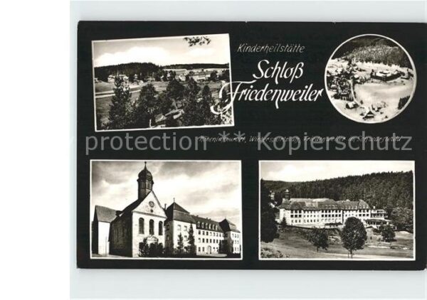 Neustadt Schwarzwald Kinderheilstätte Schloß Friedenswiler