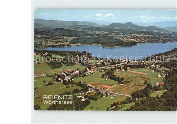 Reifnitz Woerthersee Fliegeraufnahme mit Wörthersee