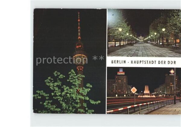 Berlin mit Fersnehturm Unter den Linden