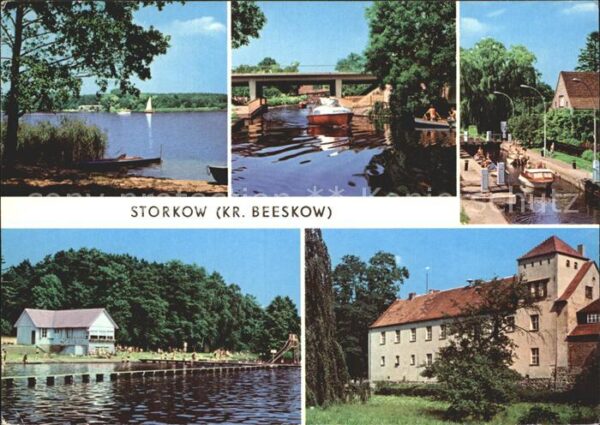 Storkow Mark Kanal Schleuse Strandbad