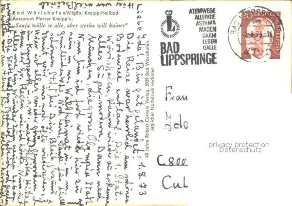 Bad Woerishofen Kneipp- Heilbad – Bild 2