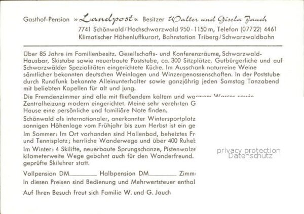Schoenwald Schwarzwald Gasthof Pension Landpost – Bild 2