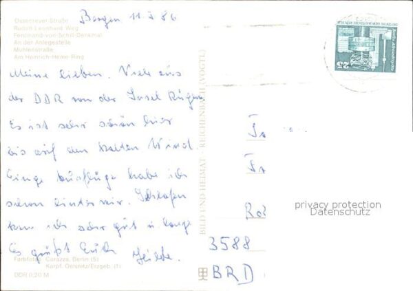 Stralsund Mecklenburg Vorpommern Rudolf Leonhard Weg Ferdinand von Schil – Bild 2