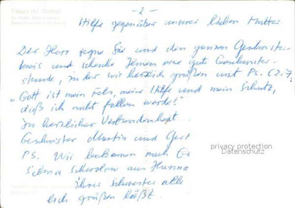 Tabarz Diakonissenheim Bethesta – Bild 2