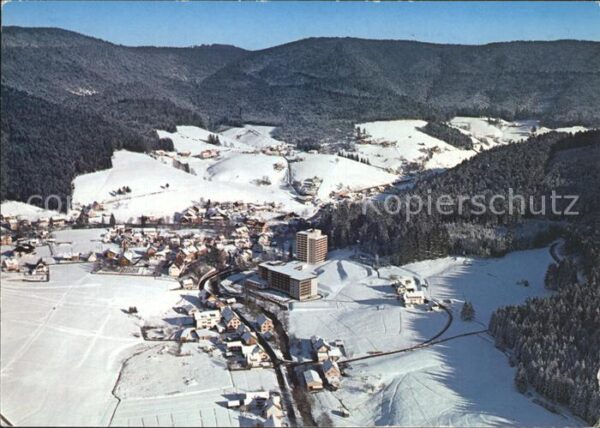 Baiersbronn Schwarzwald Fliegeraufnahme Schwarzwald Sanatorium