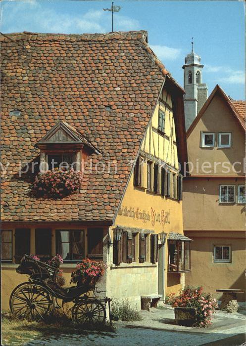 Rothenburg Tauber Zur Höll eines der ältesten Bürgerhäuse