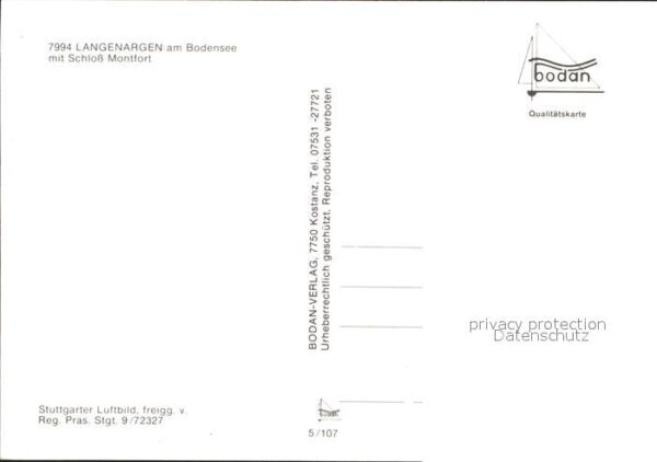 Langenargen Bodensee Fliegeraufnahme mit Schloss Montfort – Bild 2