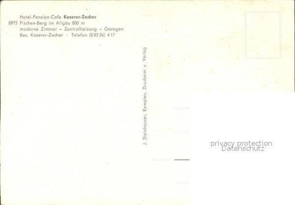 Fischen Allgaeu Hotel Pension Cafe Kaserer Zacher – Bild 2