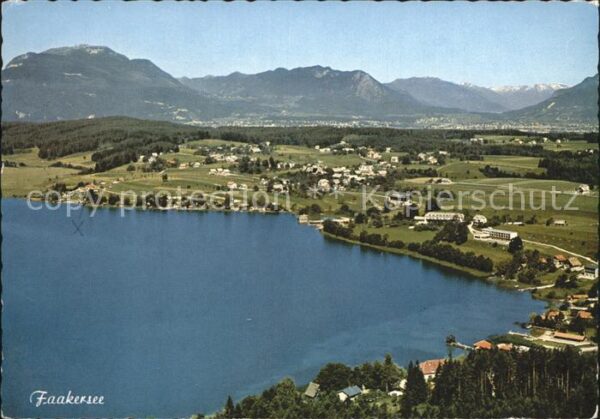 Faakersee Fliegeraufnahme