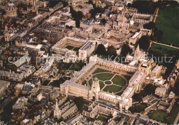 Oxford Oxfordshire Christ Church Fliegeraufnahme