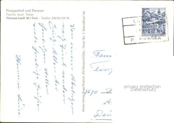 Thiersee Postgasthof Pension Thaler – Bild 2