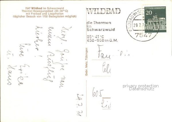 Wildbad Schwarzwald Thermal- Bewegungsbad – Bild 2
