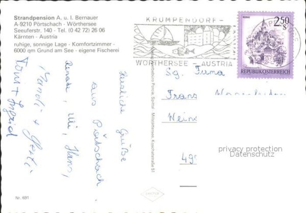 Poertschach Woerthersee Strandpension Bernauer – Bild 2