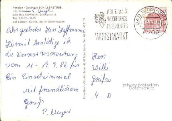 Bad Duerkheim Pension Gasthaus Schillerstube – Bild 2