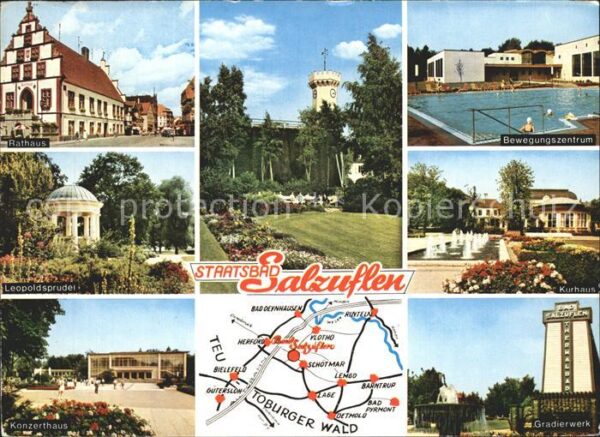 Salzuflen Bad Leopoldsprudel Kurhaus Gradierwerk Konz