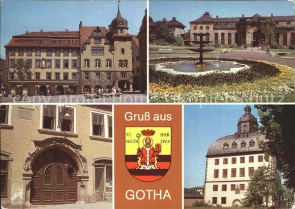 Gotha Thueringen Hauptmarkt Ratskeller Orangerie Haus zu