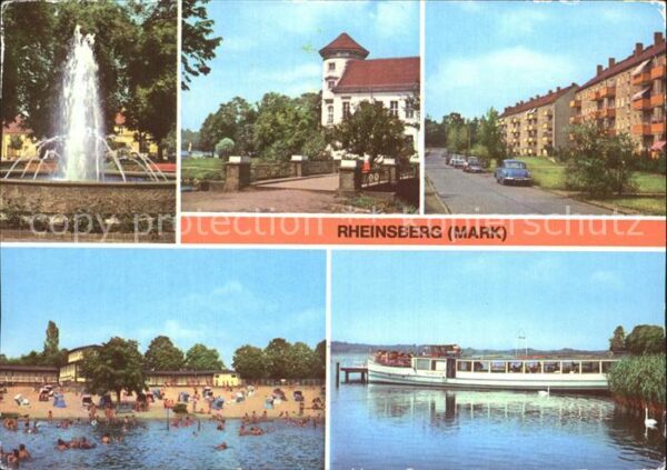 Rheinsberg Schloss Freibad Anlegestelle der Weisse