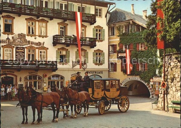 St Wolfgang Wolfgangsee Hotel Post Zufahrt zum Weissen Rössl Hi