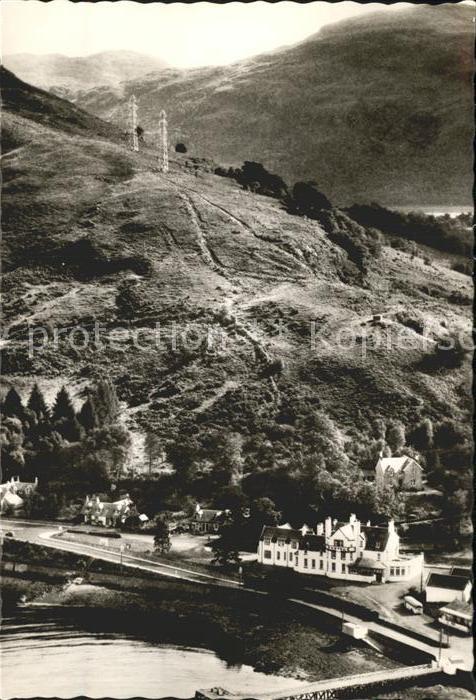 Loch Long Arrochar Hotel Aerial View Scotland