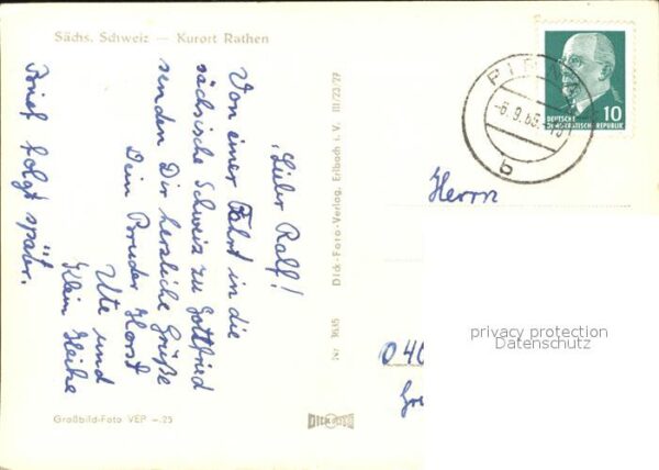 Rathen Saechsische Schweiz Ernst Thälmann Schiff – Bild 2