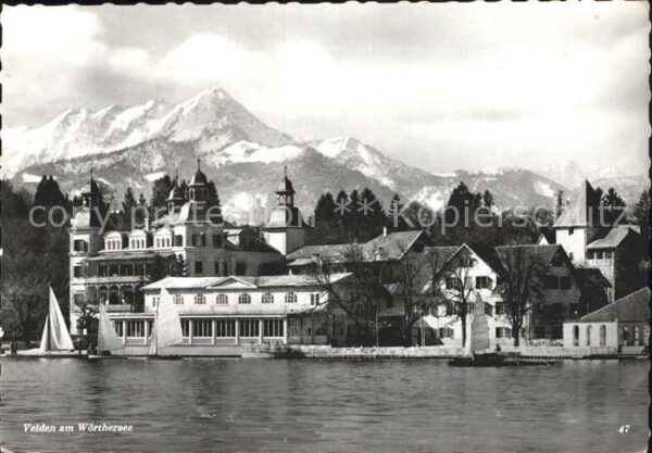 Velden Woerthersee Segelboot Anlegestelle