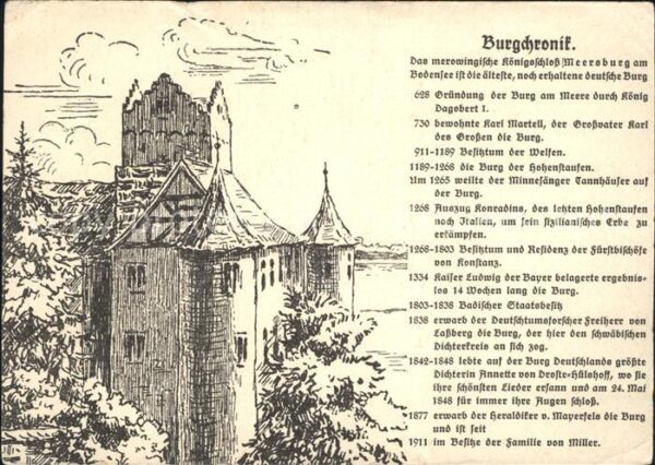 Meersburg Bodensee Burgchronik