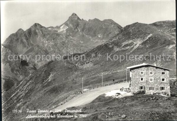 Passo Pennes Alpenrosenhfo Weisshorn