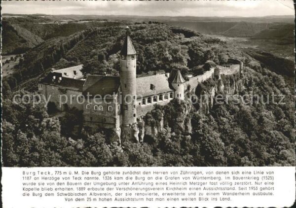 Burg Teck Fliegeraufnahme