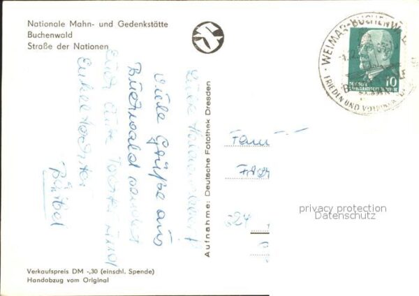 Buchenwald Weimar Nationale Mahn- Gedenkstätte – Bild 2
