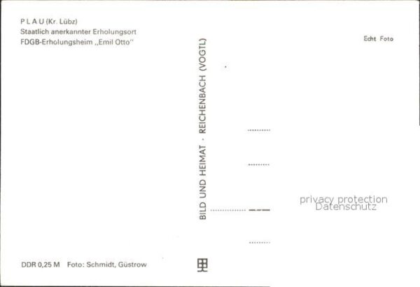 Plau See FDGB Erholungsheim Emil Otto – Bild 2