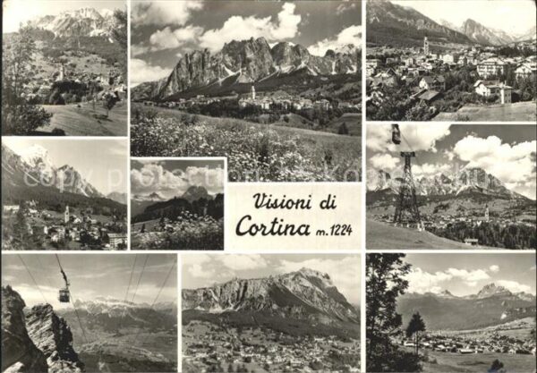 Cortina d Ampezzo Luftseilbahn Teilansichten