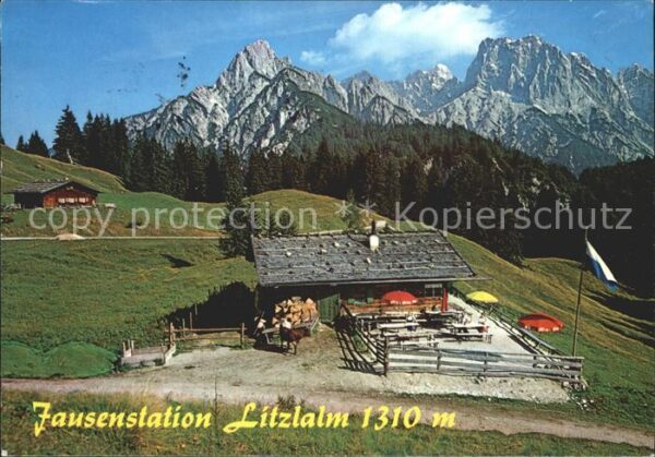 Weissbach Lofer Jausenstation Litzlalm