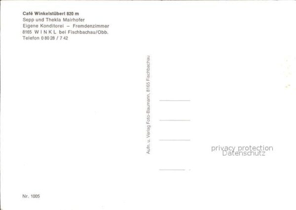 Winkl Fischbachau Cafe Winkelstüberl – Bild 2