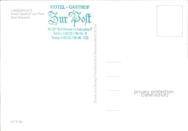 Bad Wiessee Lindenplatz Hotel Gasthof zur Post – Bild 2