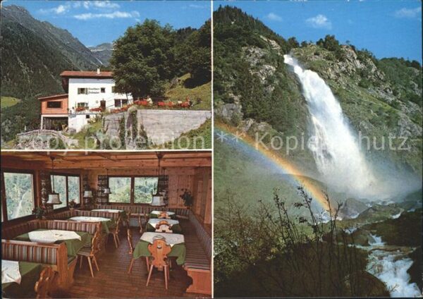 Partschins Parcines Gasthof Prünster Wasserfall