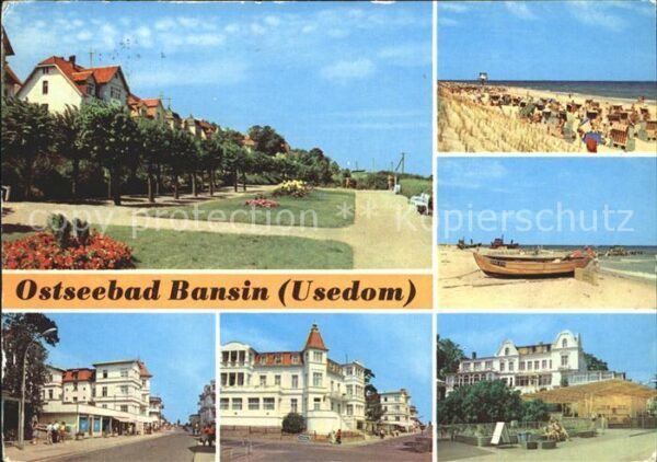 Bansin Ostseebad Strandpromenade Karl-Marx-Strasse Fisch